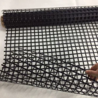 Poileistear brataithe PVC Geogrid